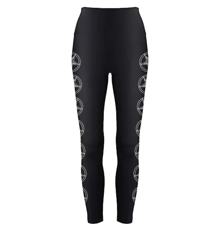 BAG OV BONES - 'Baphomet' Leggings (White) Chic Velvet Soft Leggings