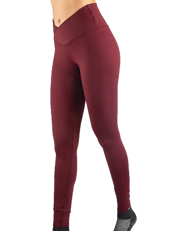 Brick Cross Over Waistband Legging Trendy Minimalist Leggings