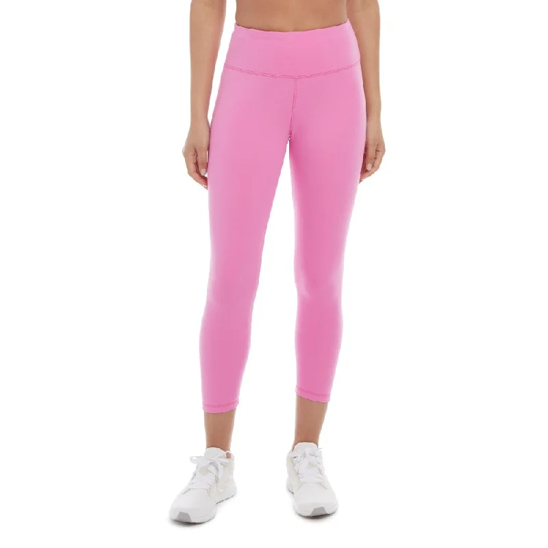 Jockey Womens Hi Waist Interlock Crop 22" Legging Trendy Sporty Compression Leggings