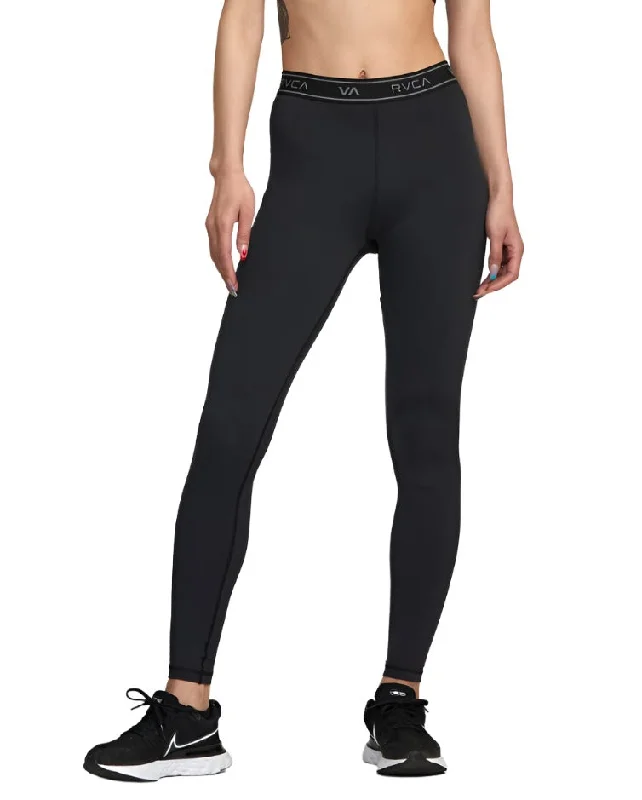 RVCA Womens Base Workout Leggings Fashionable Plus-Size Activewear