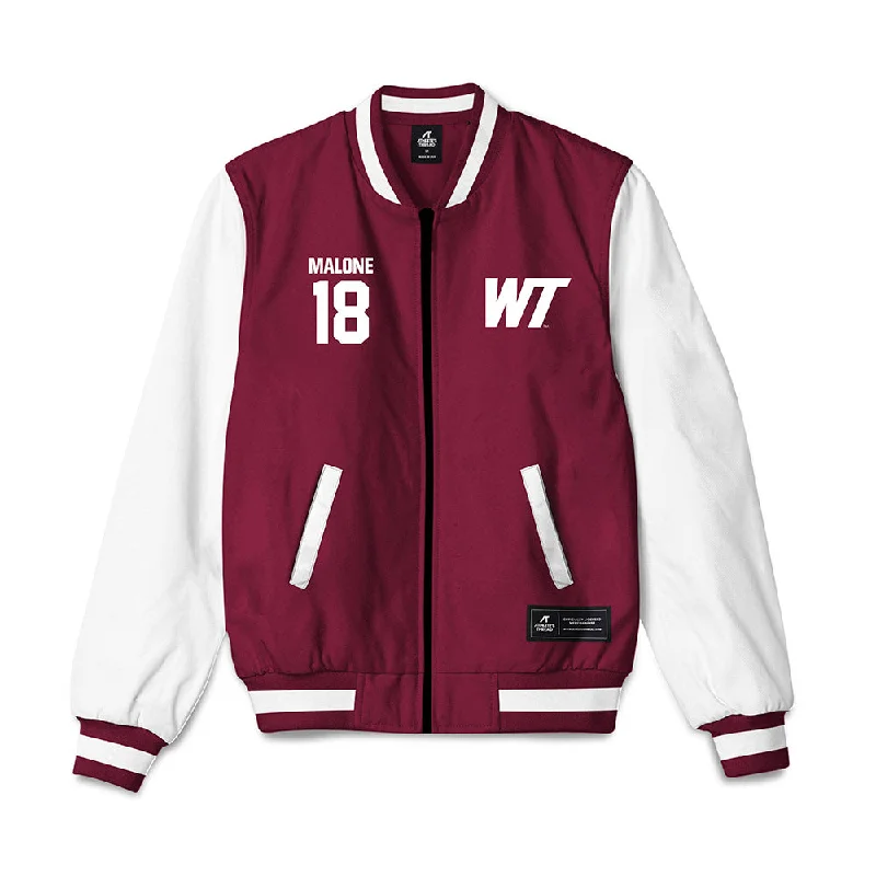 WTAMU - NCAA Women's Soccer : Bailey Malone - Bomber Jacket Shimmer Sequin Bomber