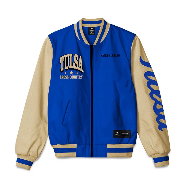 Tulsa - NCAA Women's Cross Country : Matilda Laidlaw - Bomber Jacket Mesh Paneled Bomber