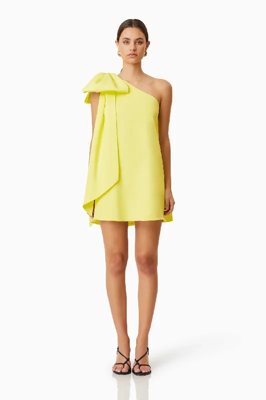 Elliatt Kennedy Kennedy Mini Party Dress In Yellow Tunics Bestseller popular