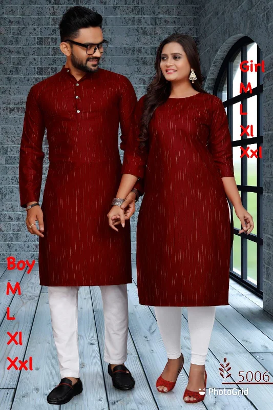 Special Couple combo of Kurta with Pajama & Kurti with Pants & Dupatta Dress Fashionable Work Pants