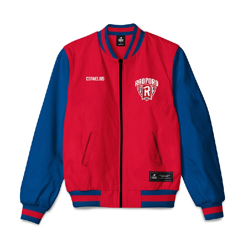 Radford - NCAA Women's Track & Field : Raichelle Cornelius - Bomber Jacket Mesh Paneled Bomber