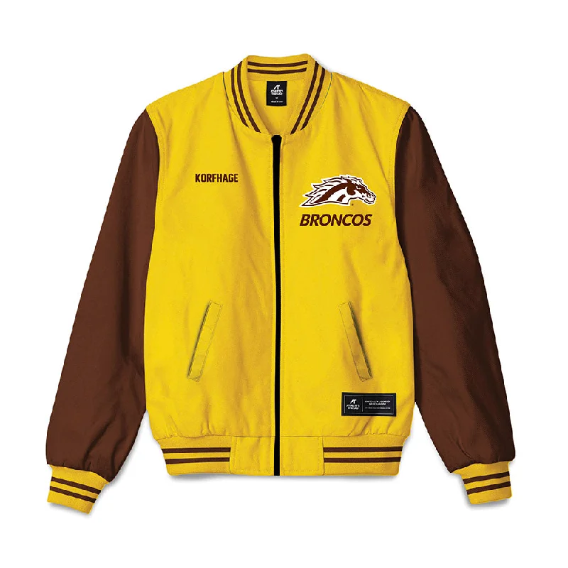 Western Michigan - NCAA Women's Gymnastics : Julie Korfhage - Bomber Jacket Lightweight Casual Bomber