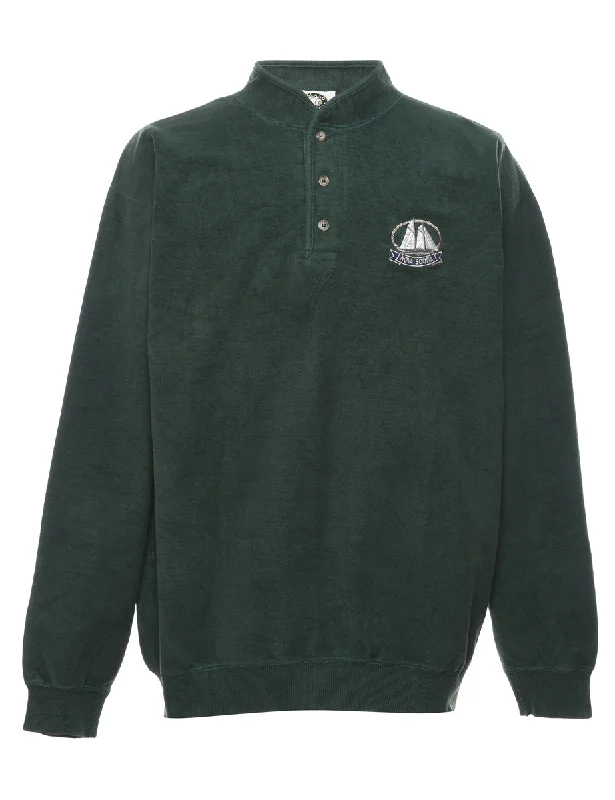 Dark Green Nova Scotia Sweatshirt - XL Hoodie with Hood Adjustable Protection