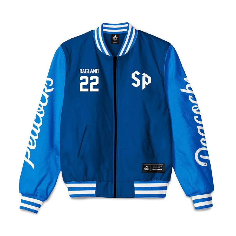 Saint Peter's - NCAA Women's Soccer : Sydney Ragland - Bomber Jacket Textured Velvet Bomber