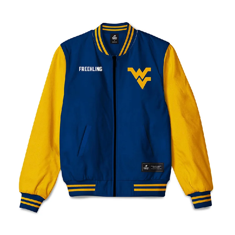 West Virginia - NCAA Women's Gymnastics : Brynn Freehling - Bomber Jacket Warm Sherpa Bomber