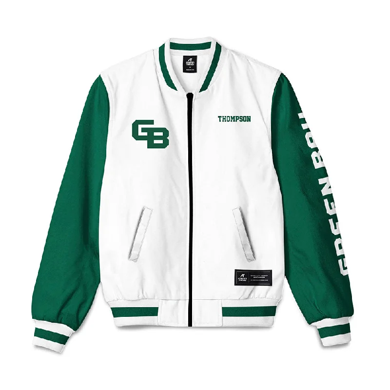 UW Green Bay - NCAA Women's Cross Country : Julia Thompson - Bomber Jacket Warm Sherpa Bomber