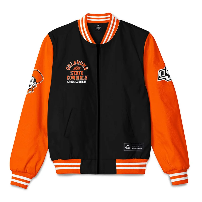 Oklahoma State - NCAA Women's Cross Country : Annie Molenhouse - Bomber Jacket Collared Formal Bomber