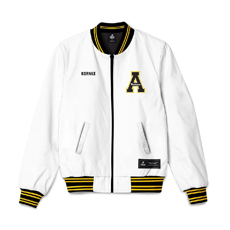 App State - NCAA Women's Cross Country : Morgan Kornke - Bomber Jacket Silky Smooth Bomber