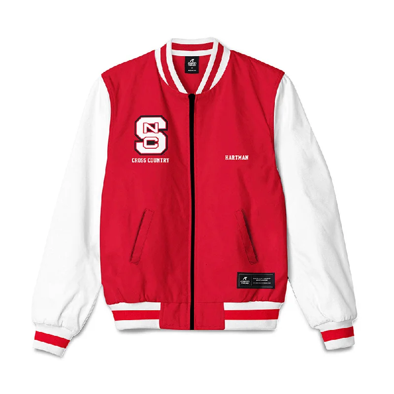 NC State - NCAA Women's Cross Country : Grace Hartman - Bomber Jacket Cozy Knit Bomber