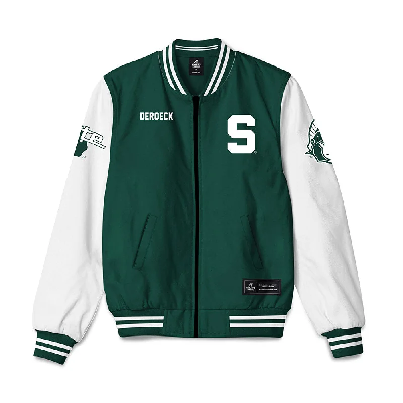 Michigan State - NCAA Women's Cross Country : Hannah DeRoeck - Bomber Jacket Urban Style Bomber