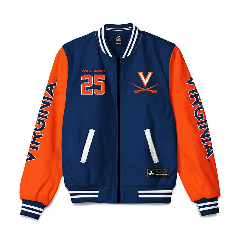 Virginia - NCAA Women's Soccer : Annamarie Williams - Bomber Jacket Chic Color Block Bomber