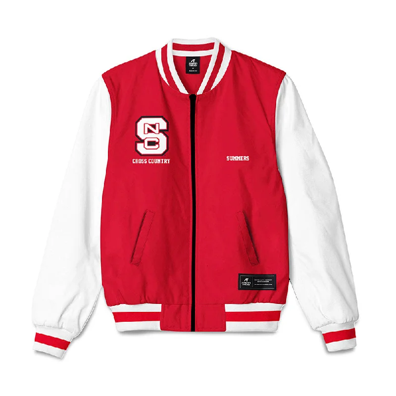 NC State - NCAA Women's Cross Country : Ashlei Summers - Bomber Jacket Drawstring Hem Bomber