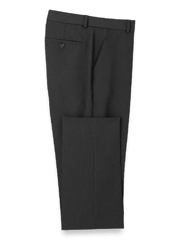 Comfort Stretch Travel Pants - Charcoal Trendy Wide-Legged Trousers