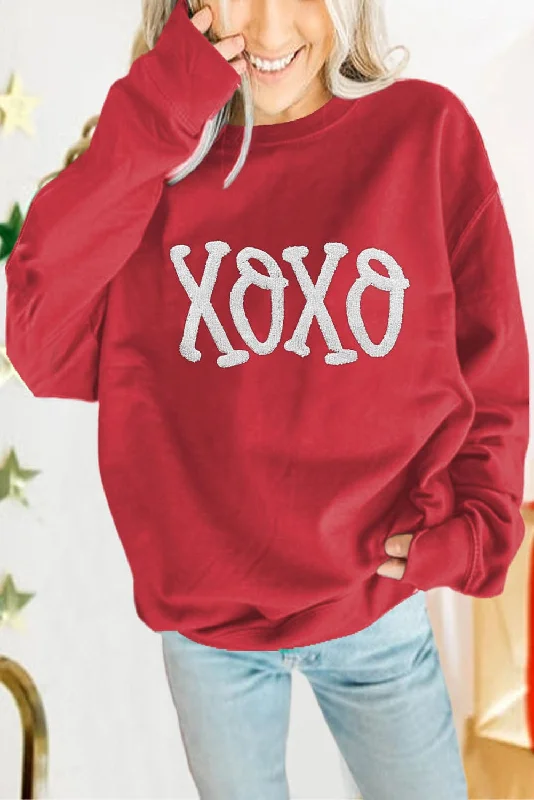 Slight Stretch Christmas Sweatshirt Hoodie with Double Zipper Versatile Adjustable