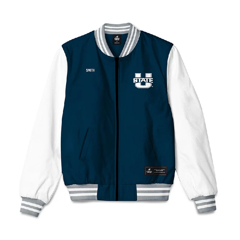 Utah State - NCAA Women's Cross Country : Brianne Smith - Bomber Jacket Windproof Running Bomber