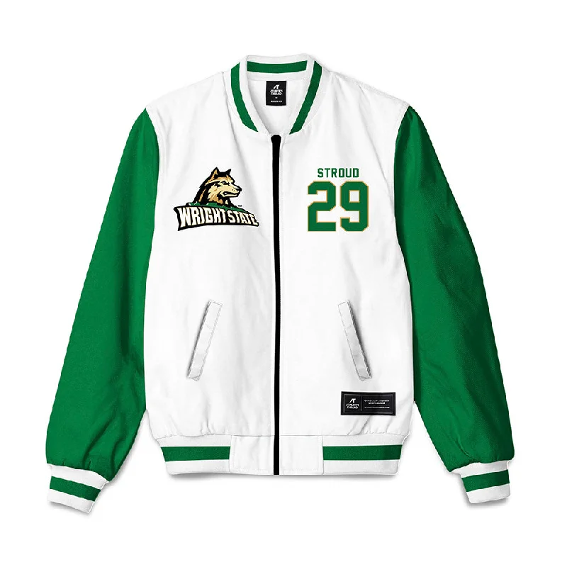 Wright State - NCAA Women's Soccer : Olivia Stroud - Bomber Jacket Soft Touch Bomber