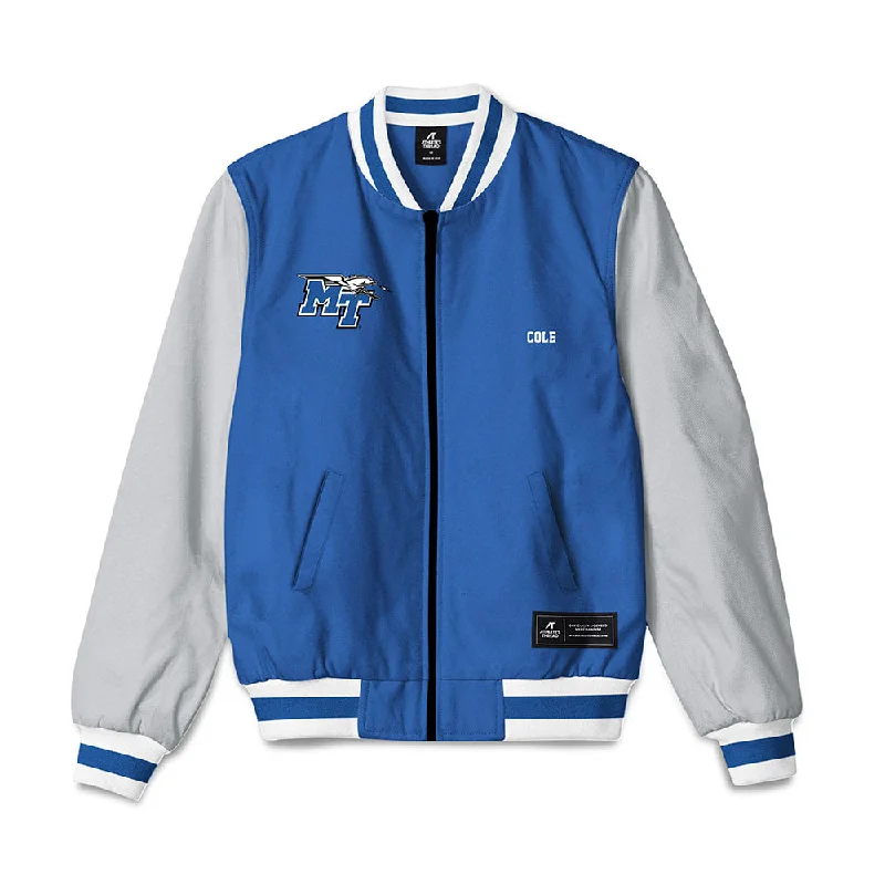 MTSU - NCAA Women's Cross Country : Lauren Cole - Bomber Jacket Stylish Shiny Bomber