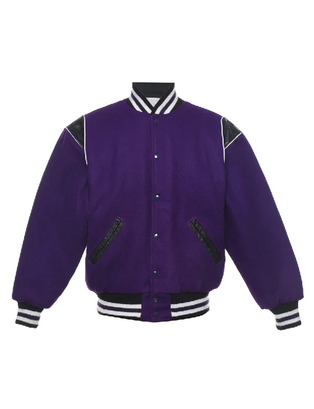 Purple Bomber Jacket - L Urban Utility Bomber