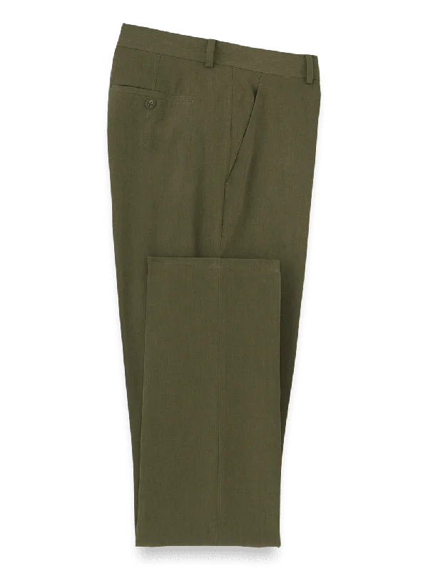 Comfort Stretch Travel Pants - Dark Olive Chic Capri Pants