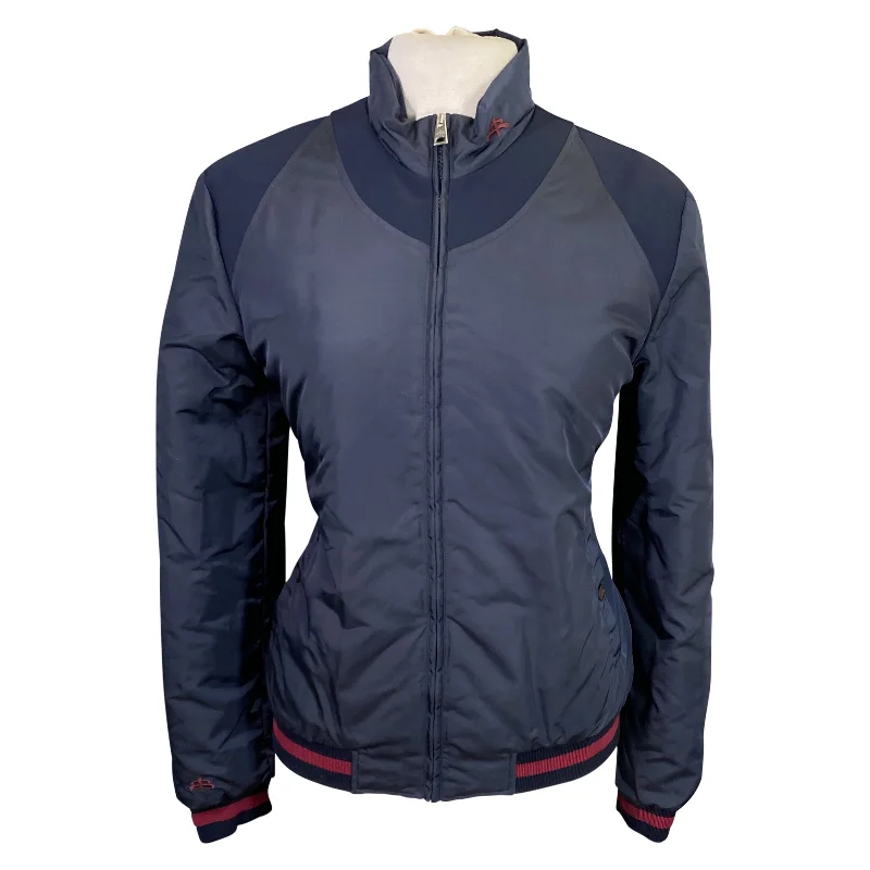 MakeBe 'Lucy' Bomber Jacket in Navy - Women's XL Hooded Winter Bomber