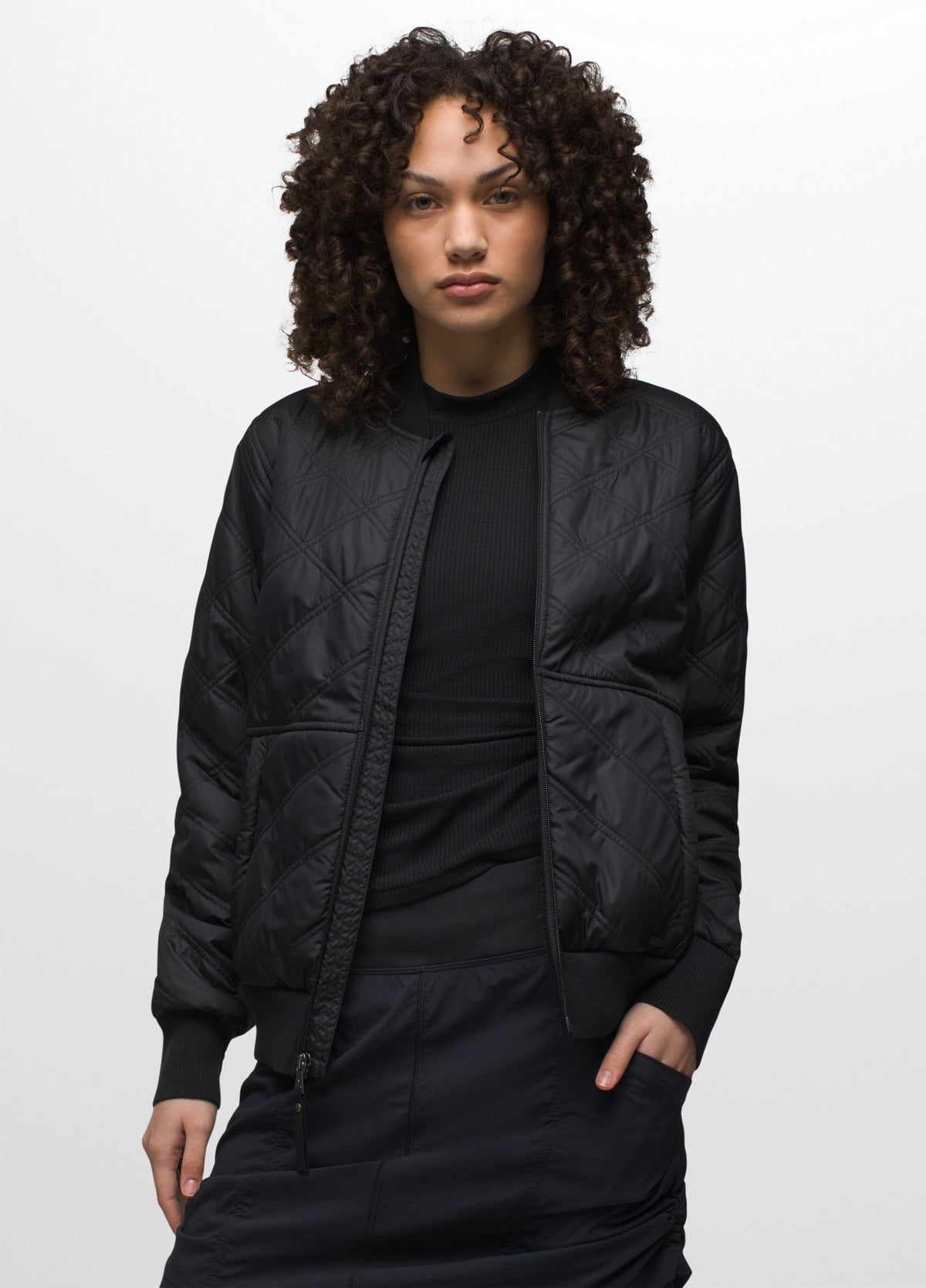 Esla Bomber Jacket Black Chic Leather Bomber