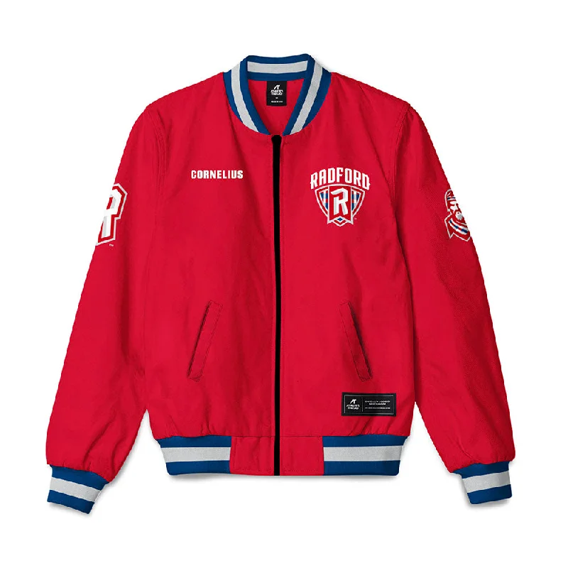 Radford - NCAA Women's Track & Field : Raichelle Cornelius - Bomber Jacket Boxy Oversized Bomber