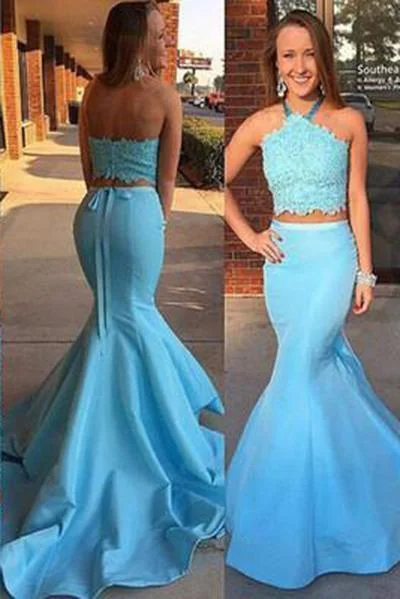 Gorgeous Prom Dresses Sexy Evening Gowns Two Pieces Formal Party Dresses Pencil Length Work