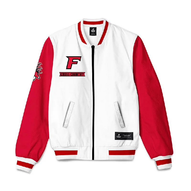 Fairfield - NCAA Women's Cross Country : Hannah Snayd - Bomber Jacket Asymmetrical Zip Bomber