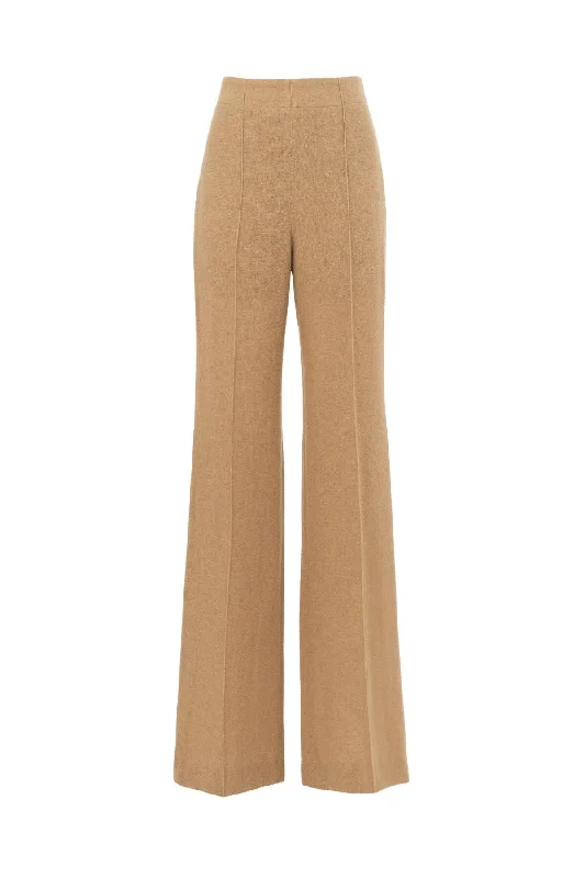 Chloé Tailored Wide Leg Pant - Worn Brown Cozy Lounge Pants