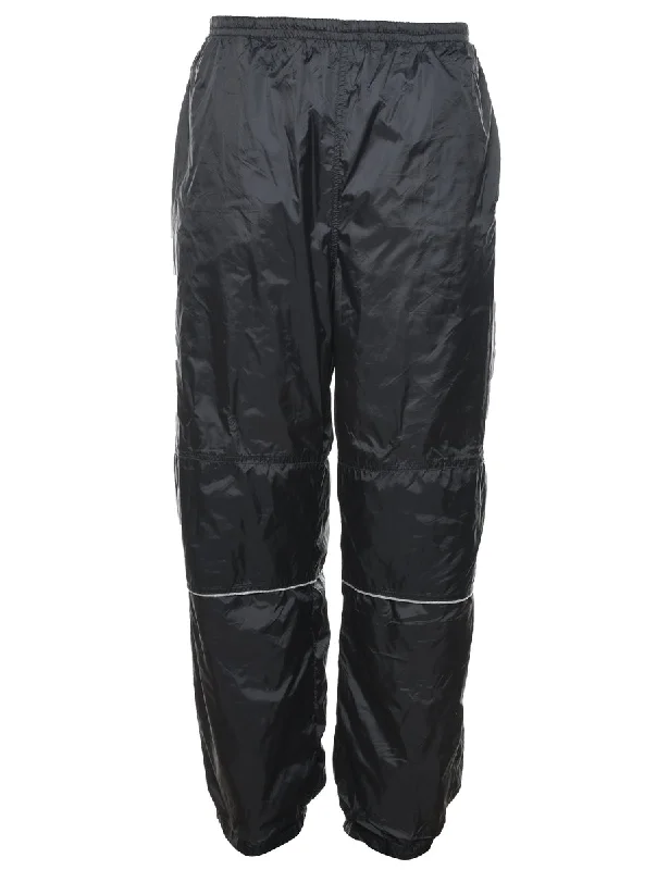 Starter Black Track Pants - W30 L29 Classic Pleated Pants