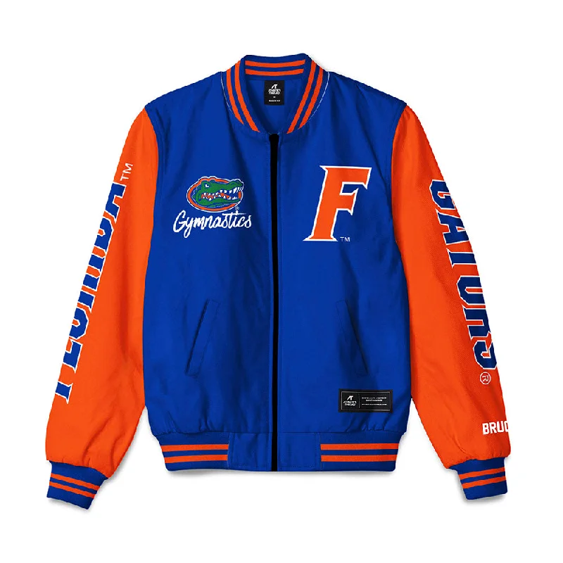 Florida - NCAA Women's Gymnastics : Lily Bruce - Bomber Jacket Shearling Collar Bomber