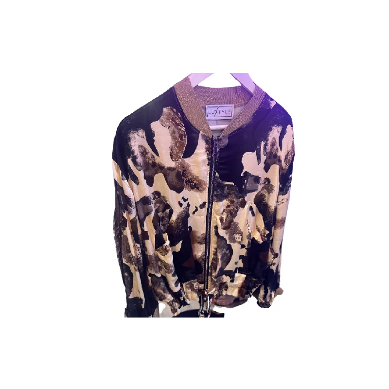 Luxtyle bomber jacket Camouflage Print Bomber