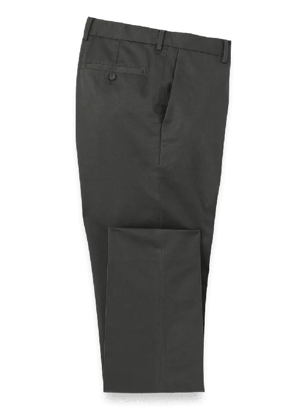 Non-Iron Cotton Stretch Twill Pant - Charcoal Cozy Lounge Pants