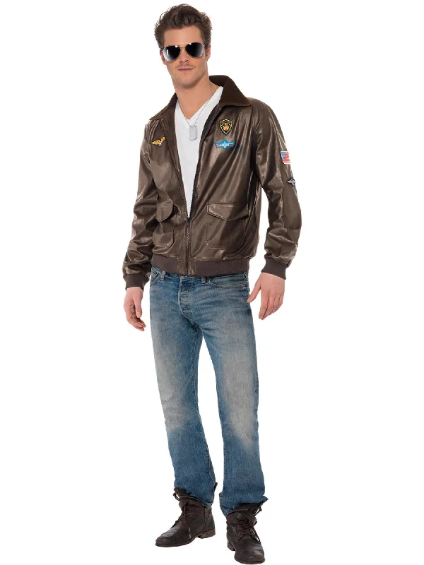 Top Gun Bomber Jacket Sporty Nylon Bomber