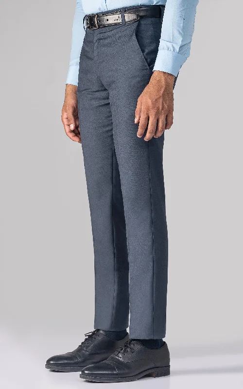 DRESS PANT DARK GREY Elegant Palazzo Trousers