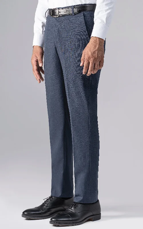 DRESS PANT  SLIM FIT BLUE Trendy Tapered Pants