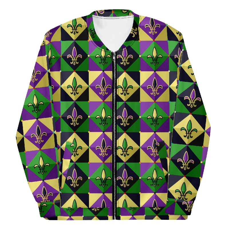 Big Mardi Party Unisex Bomber Jacket Functional Travel Bomber