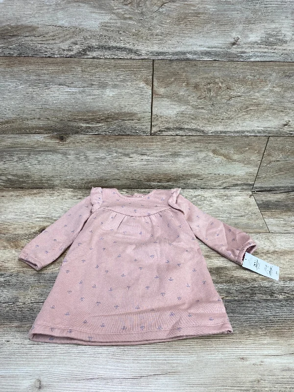 NEW Just One You 2pc Sweatshirt Dress & Bloomers Pink sz 18m Hoodie with Emblem Brand Identity