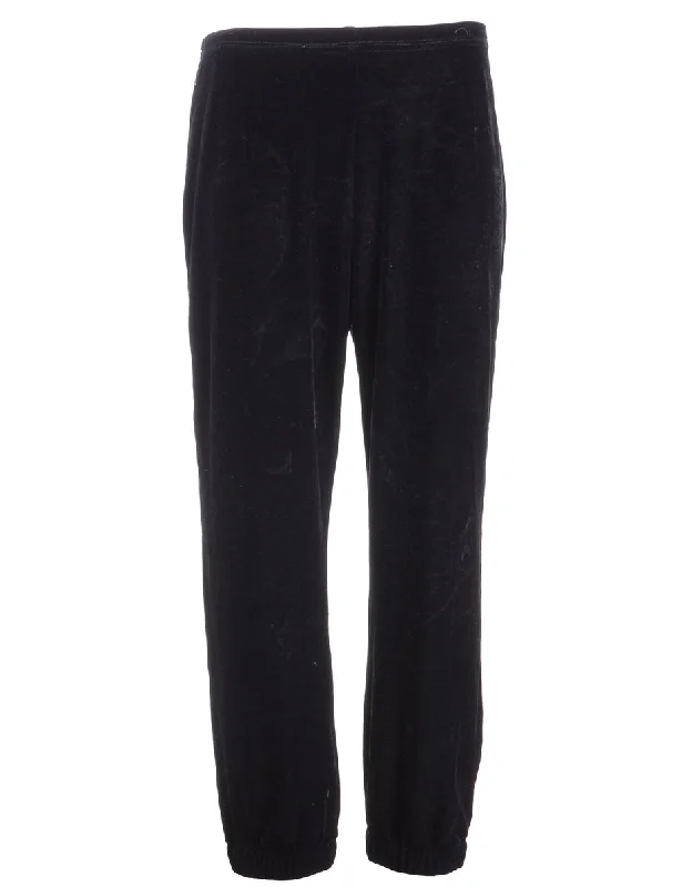 Reworked Velvet Track Pants - W26 Casual Sweatpants Style