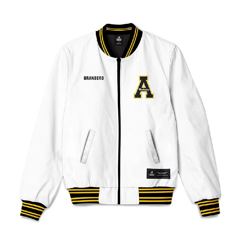 App State - NCAA Women's Cross Country : Abigail Abby Granberg - Bomber Jacket Adjustable Waist Bomber