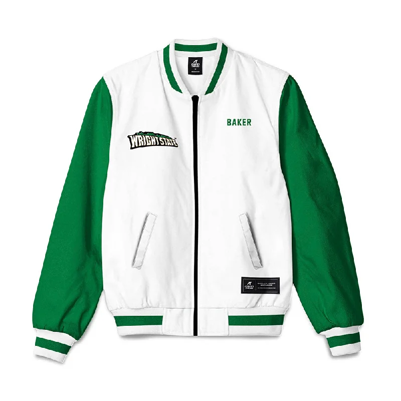 Wright State - NCAA Women's Bowling : Jada Baker - Bomber Jacket Sport Luxe Bomber