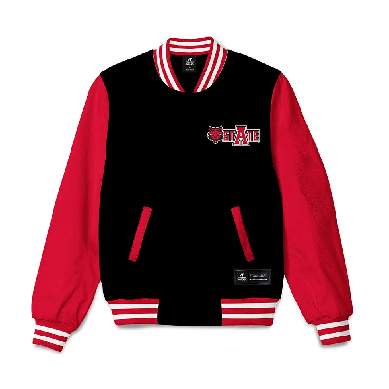 Arkansas State - NCAA Women's Cross Country : Maja Dzialoszewska - Bomber Jacket Vintage Varsity Bomber