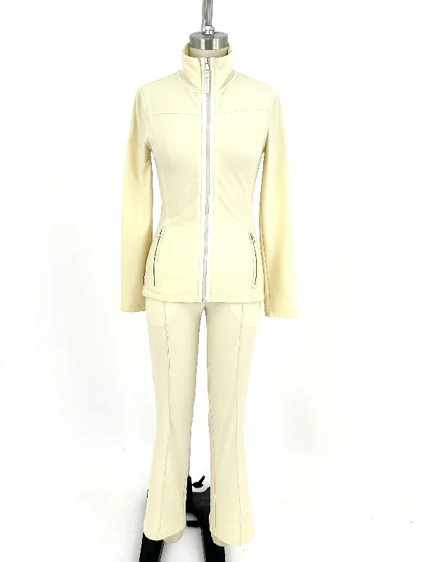 2006 Prada Sport Zip Track Pant Set Trendy Wide-Legged Trousers