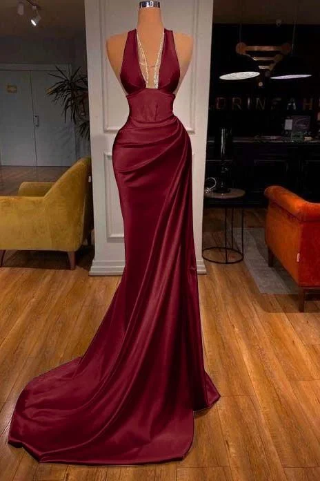 V-Neck Mermaid Prom Dress Elegant Evening Party Dress  cg25384 Tunics Trousers formal