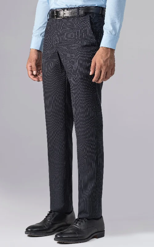 DRESS PANT SLIM FIT NAVY STRIPER Casual Skinny Fit Pants