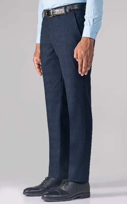 DRESS PANT NAVY Casual Plaid Pants